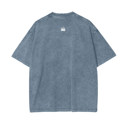 ESSNTIAL ELEMNTS Acid Wash Unisex Oversize Tee
