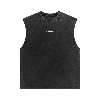 ESSNTIAL ELEMNTS Unisex 275G Snow Washed Tank Top