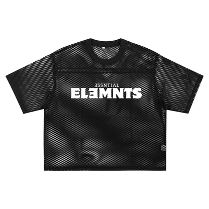 ESSNTIAL ELEMNTS Unisex 260G C-Thru Boxy Net Tee