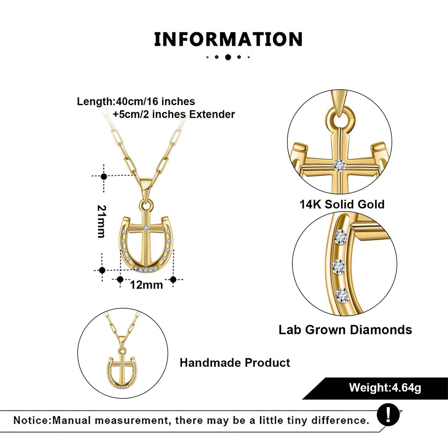 Saints FINE Rider's Prayer Solid Gold & Diamonds Mini Necklace