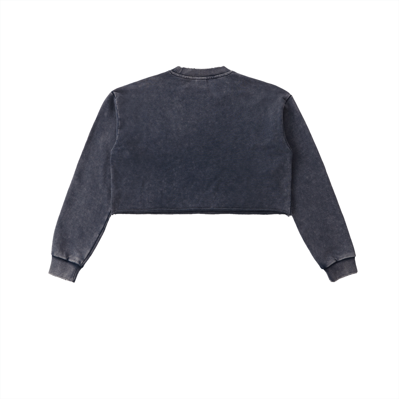 ESSNTIAL ELEMNTS 380G Women's Washed Raw Edge Crop