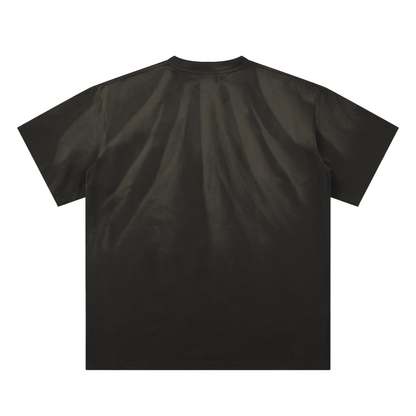 ESSNTIAL ELEMNTS Unisex 250G Hand-Scrunched Faded Tee