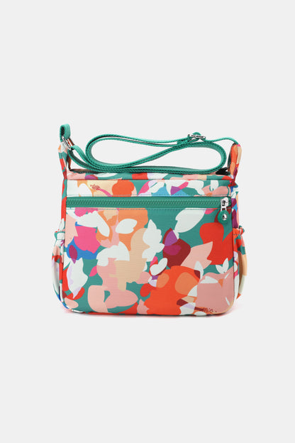 Multicolored Nylon Shoulder Bag