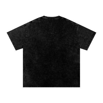ESSNTIAL ELEMNTS Unisex 250G Acid Wash Oversize Tee