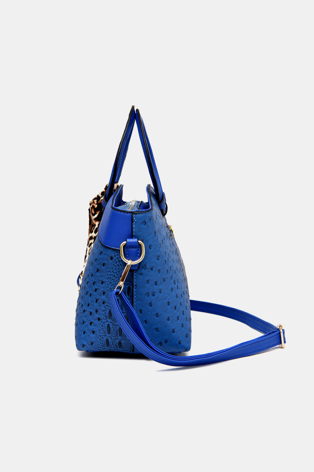 PU Leather Leopard Tie Shoulder Bag