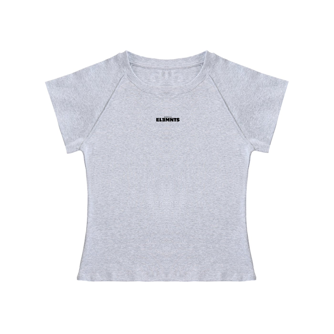 ESSNTIAL ELEMNTS Women’s 210G Solid Color Raglan Sleeve Crop Top
