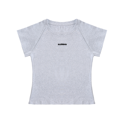 ESSNTIAL ELEMNTS Women’s 210G Solid Color Raglan Sleeve Crop Top