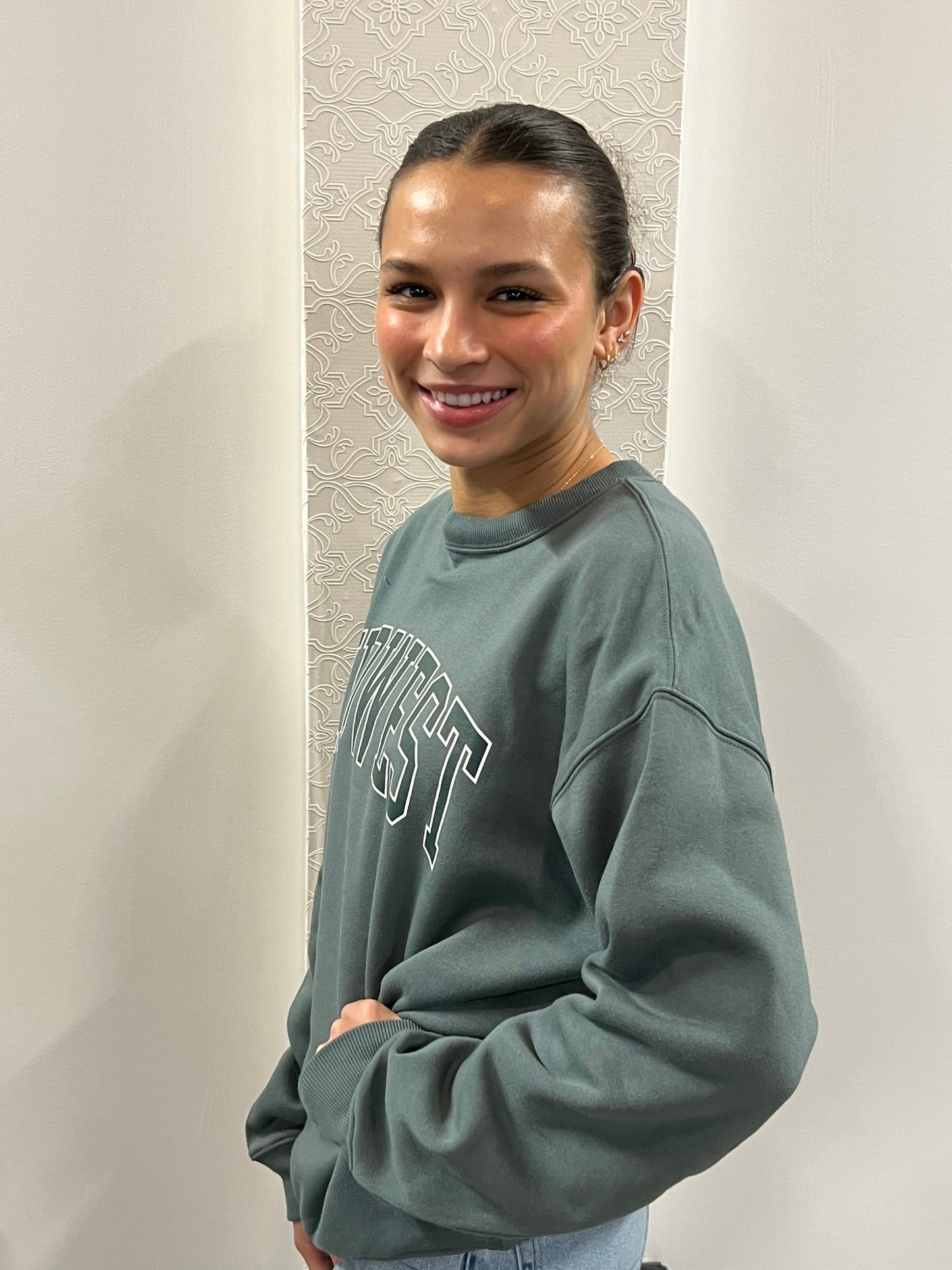 Midwest Printed Fleece Round Neck Sweatshirts