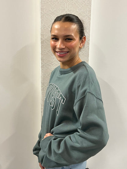 Midwest Printed Fleece Round Neck Sweatshirts