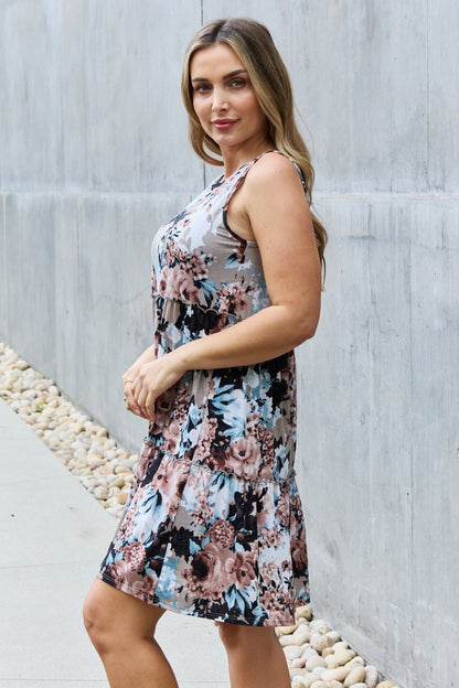 Heimish Fell in Love Full Size Floral Sleeveless Dress