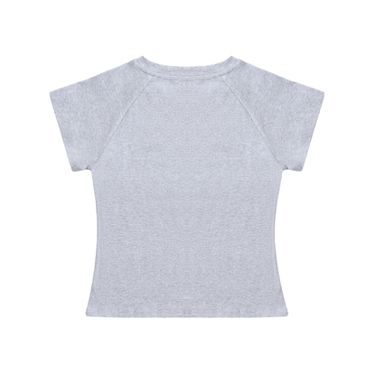 ESSNTIAL ELEMNTS Women’s 210G Solid Color Raglan Sleeve Crop Top