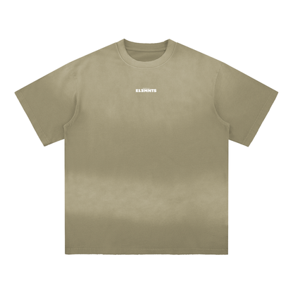 ESSNTIAL ELEMNTS Unisex 260G Sun Fade Hand-Frayed Tee