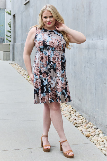 Heimish Fell in Love Full Size Floral Sleeveless Dress