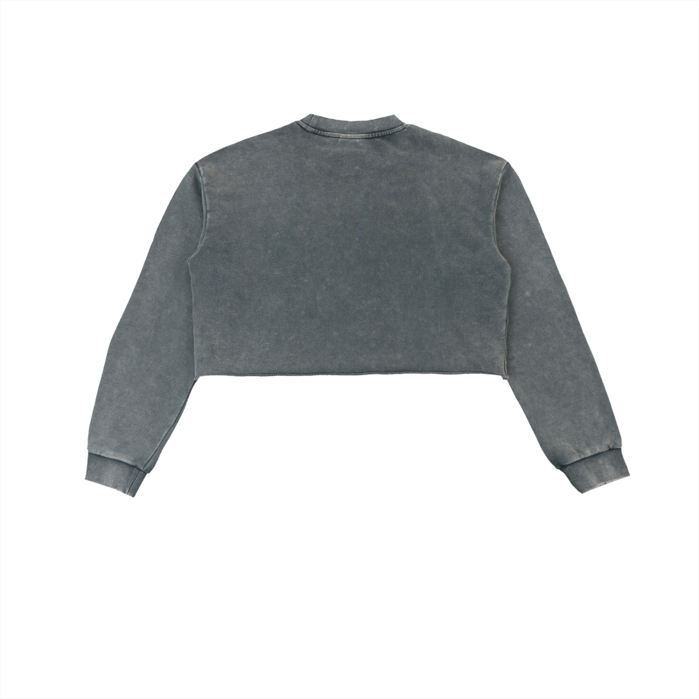 ESSNTIAL ELEMNTS 380G Women's Washed Raw Edge Crop