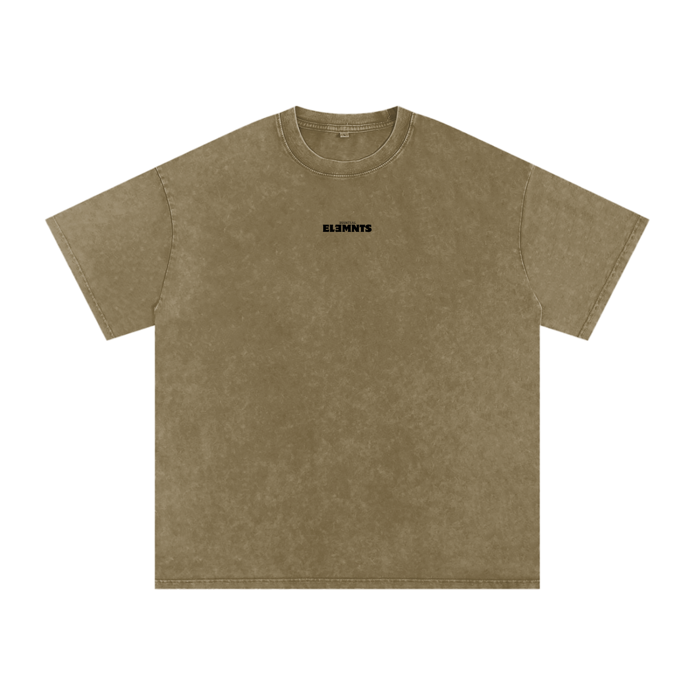 ESSNTIAL ELEMNTS Unisex 250G Acid Wash Oversize Tee