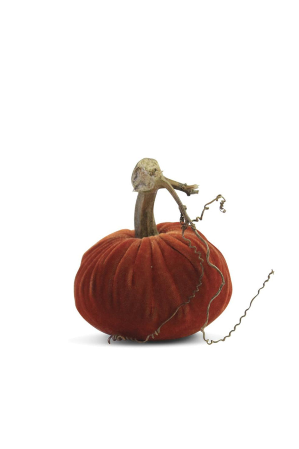 6" VELVET PUMPKIN