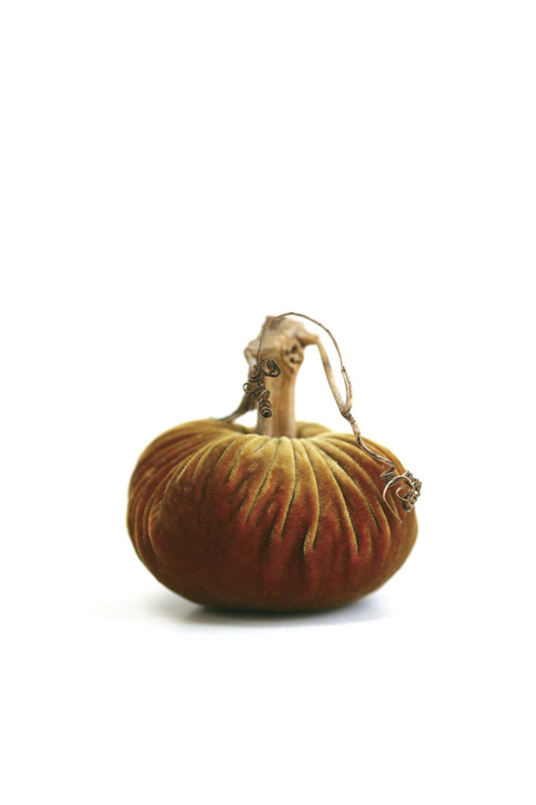 6" VELVET PUMPKIN