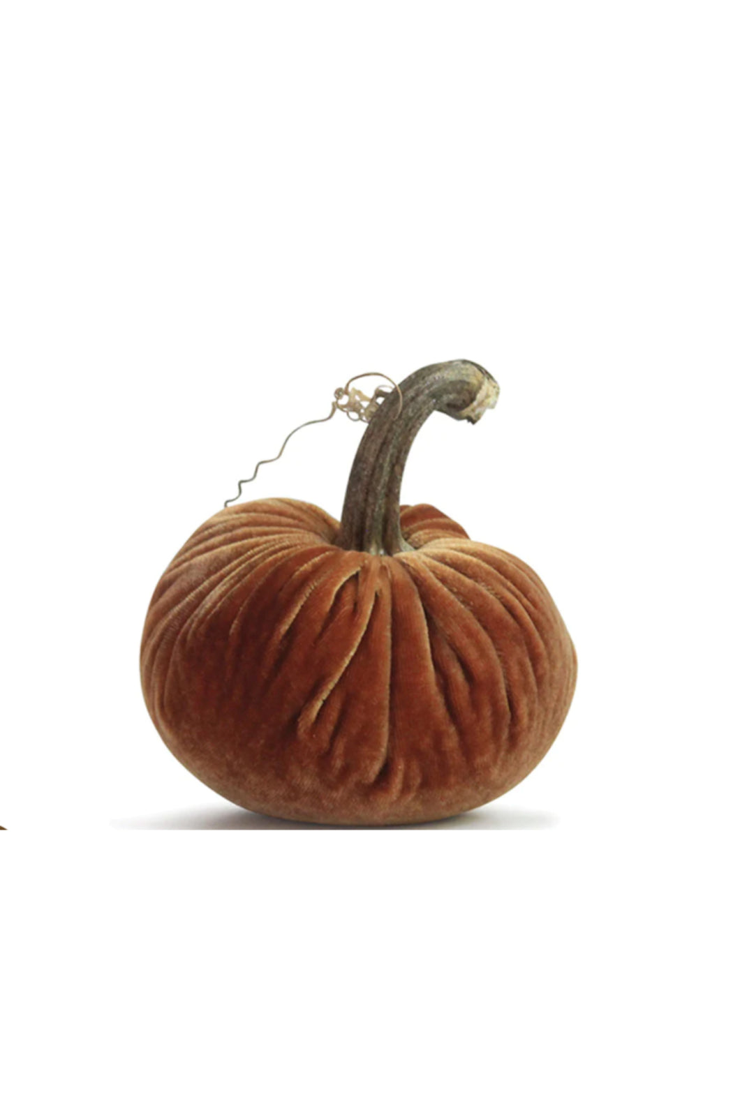 6" VELVET PUMPKIN