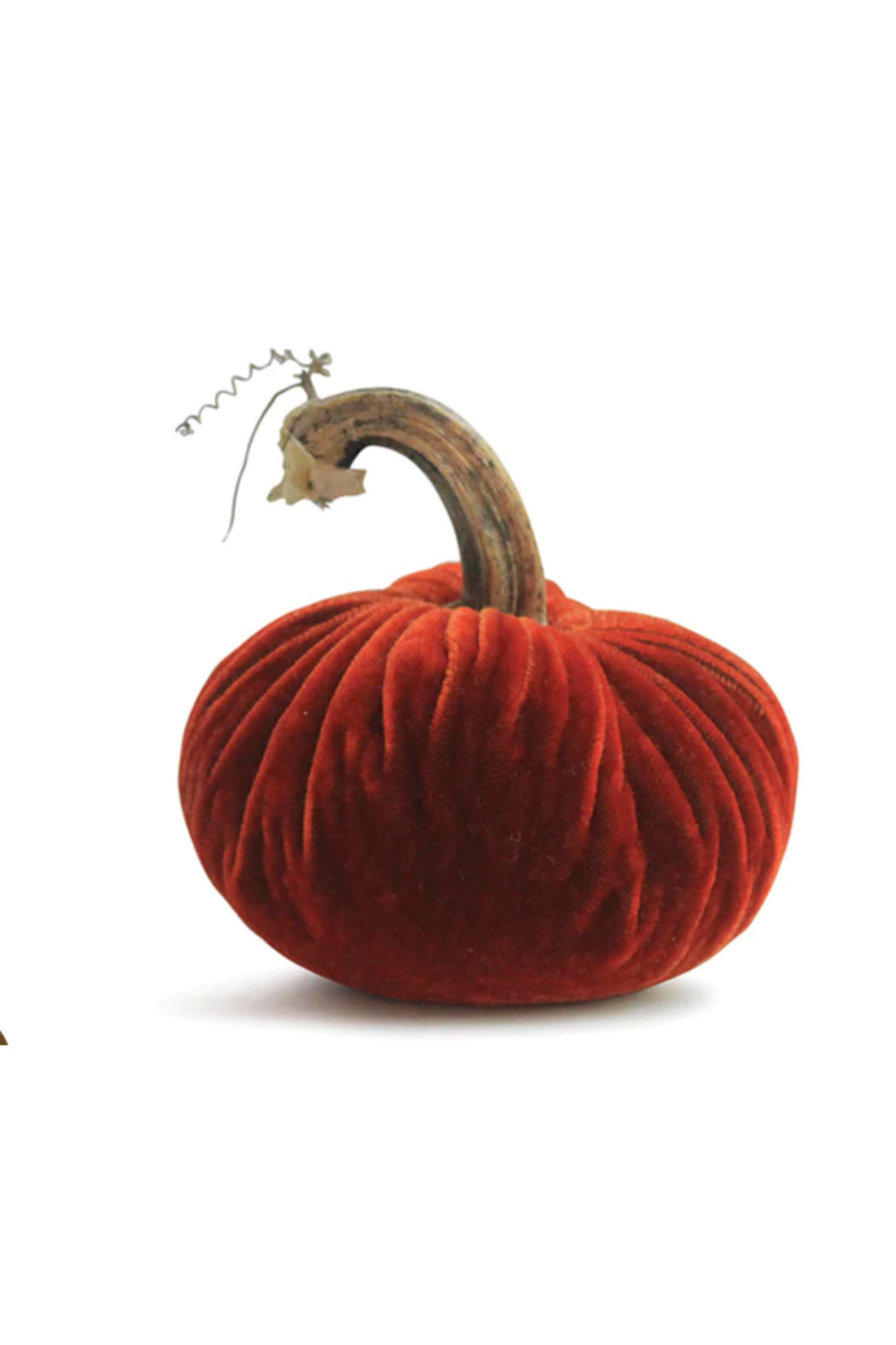 6" VELVET PUMPKIN