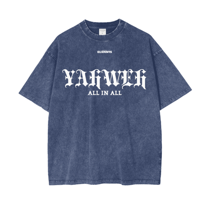 ESSNTIAL ELEMNTS Acid Wash Unisex Oversize Tee