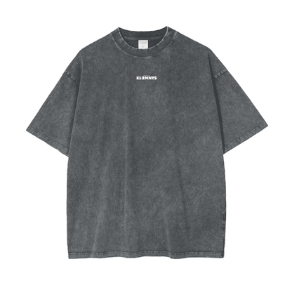 ESSNTIAL ELEMNTS Unisex 250G Acid Wash Oversize Tee