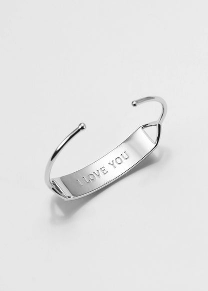 Touchstone I Love You Cuff Silver