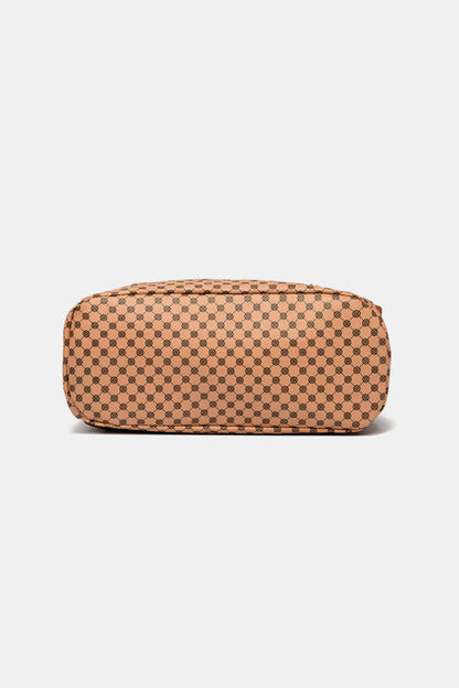 Printed PU Leather Two-Piece Bag Set