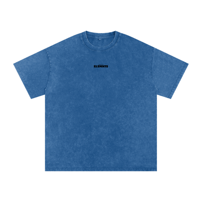 ESSNTIAL ELEMNTS Unisex 250G Acid Wash Oversize Tee