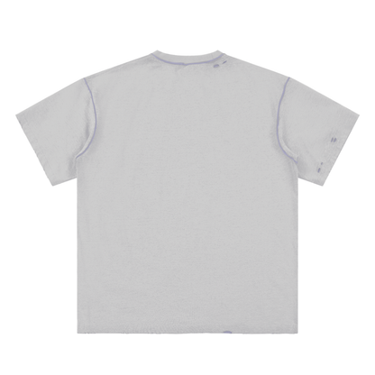 ESSNTIAL ELEMNTS Unisex Hand-frayed Reversible Tee