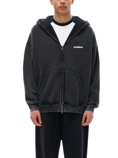 ESSNTIAL ELEMNTS Unisex 360G Snow Wash Fleece Hoodie