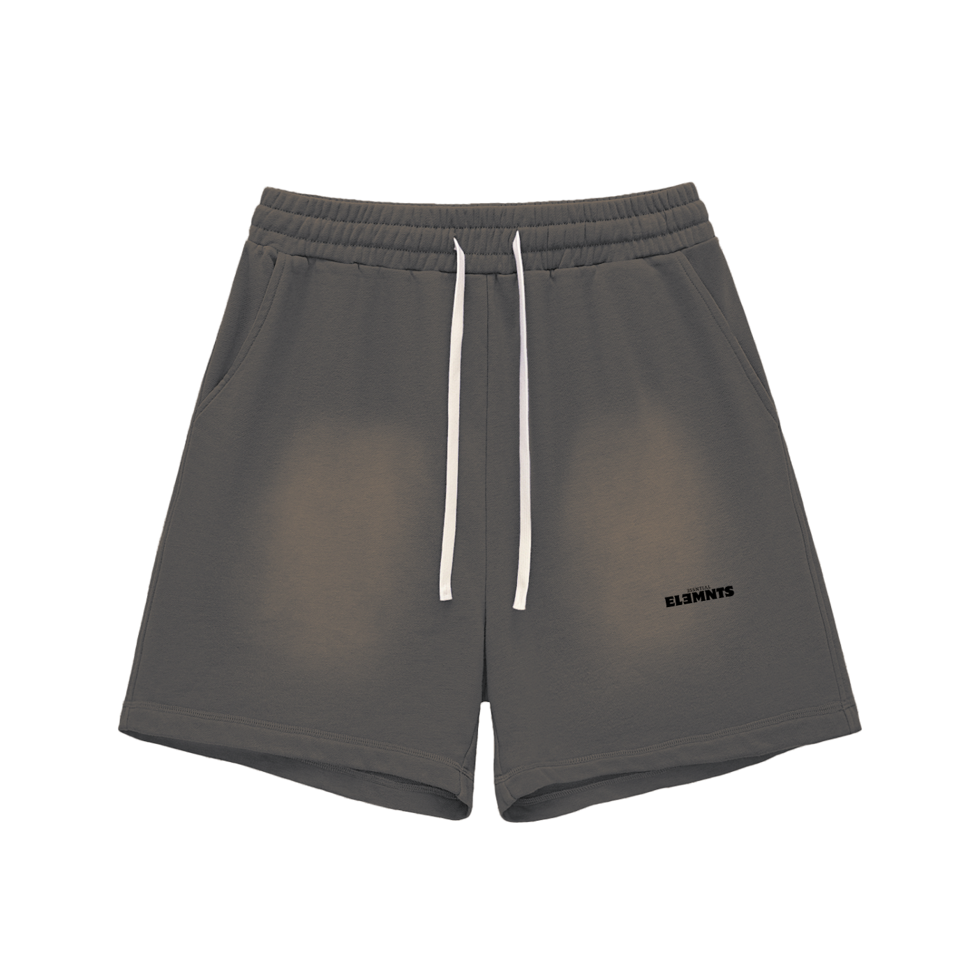 ESSNTIAL ELEMNTS Unisex 350G Sun Fade Raw Edge Shorts