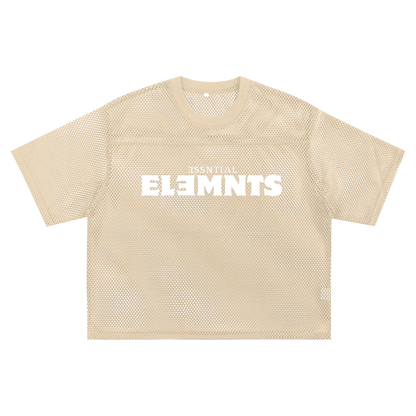 ESSNTIAL ELEMNTS Unisex 260G C-Thru Boxy Net Tee