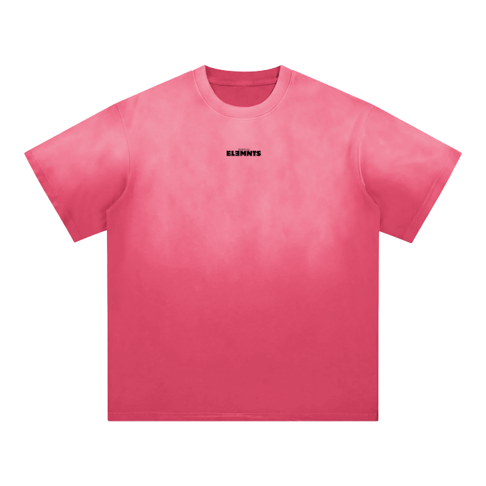 ESSNTIAL ELEMNTS Unisex Classic Wash Fade Gradient Tee