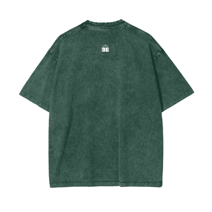 ESSNTIAL ELEMNTS Acid Wash Unisex Oversize Tee