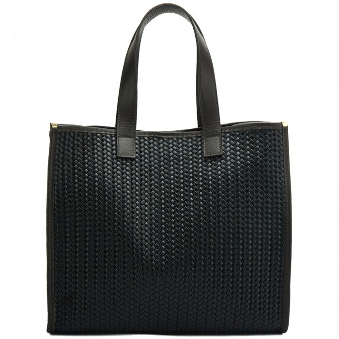 Emily Weave Tote ~ Black