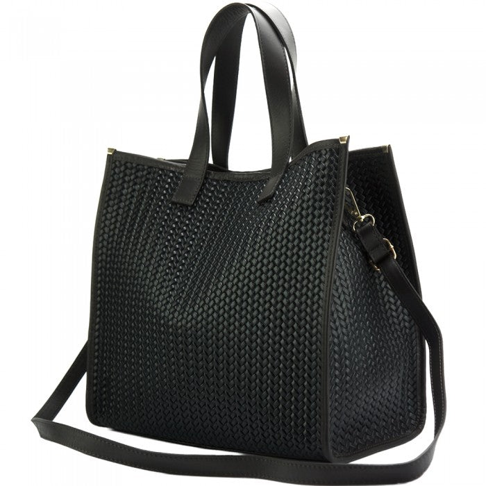 Emily Weave Tote ~ Black