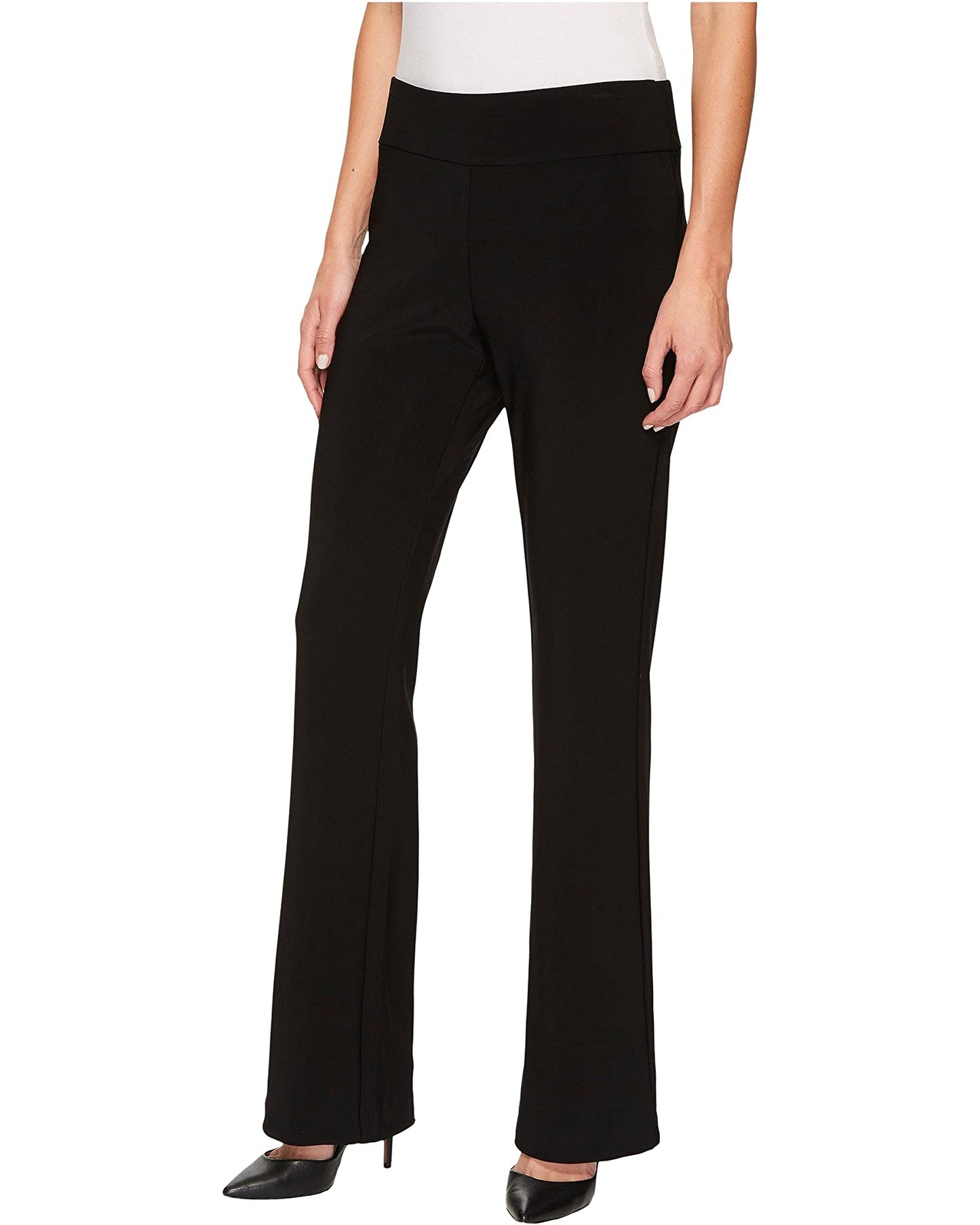 P-25   Krazy Larry Black Boot Cut Microfiber Pants