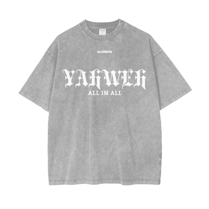 ESSNTIAL ELEMNTS Acid Wash Unisex Oversize Tee