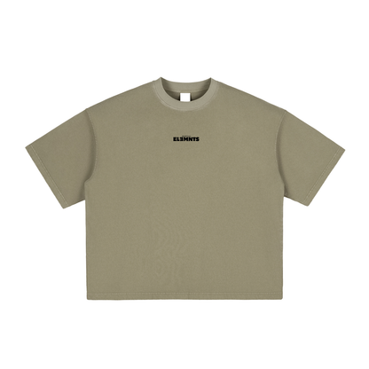 ESSNTIAL ELEMNTS Unisex 260G Vintage Washed Boxy Tee