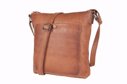 [ISABELLA] SMALL CROSSBODY BAG | SUPER SOFT NAPPA LEATHER: Mocha