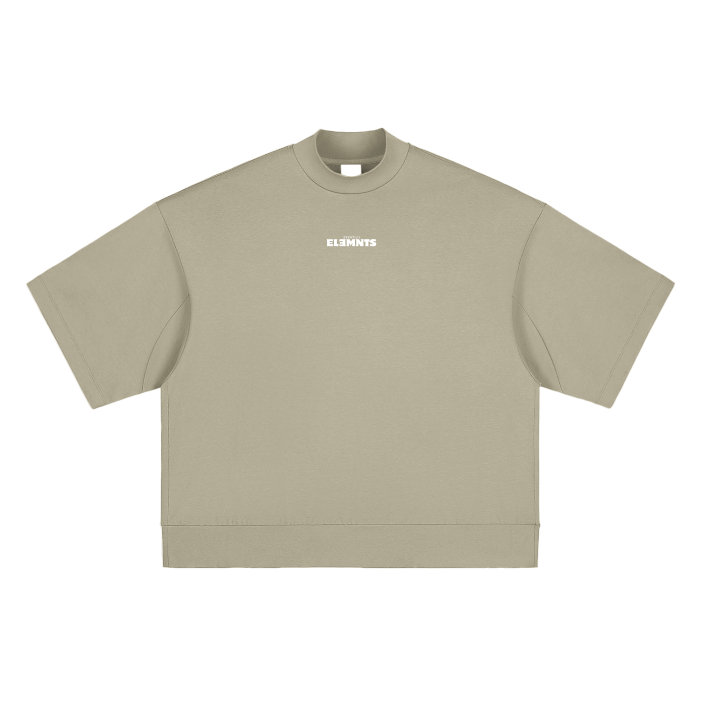 ESSNTIAL ELEMNTS Unisex 305G HW OS Mock Neck Tee