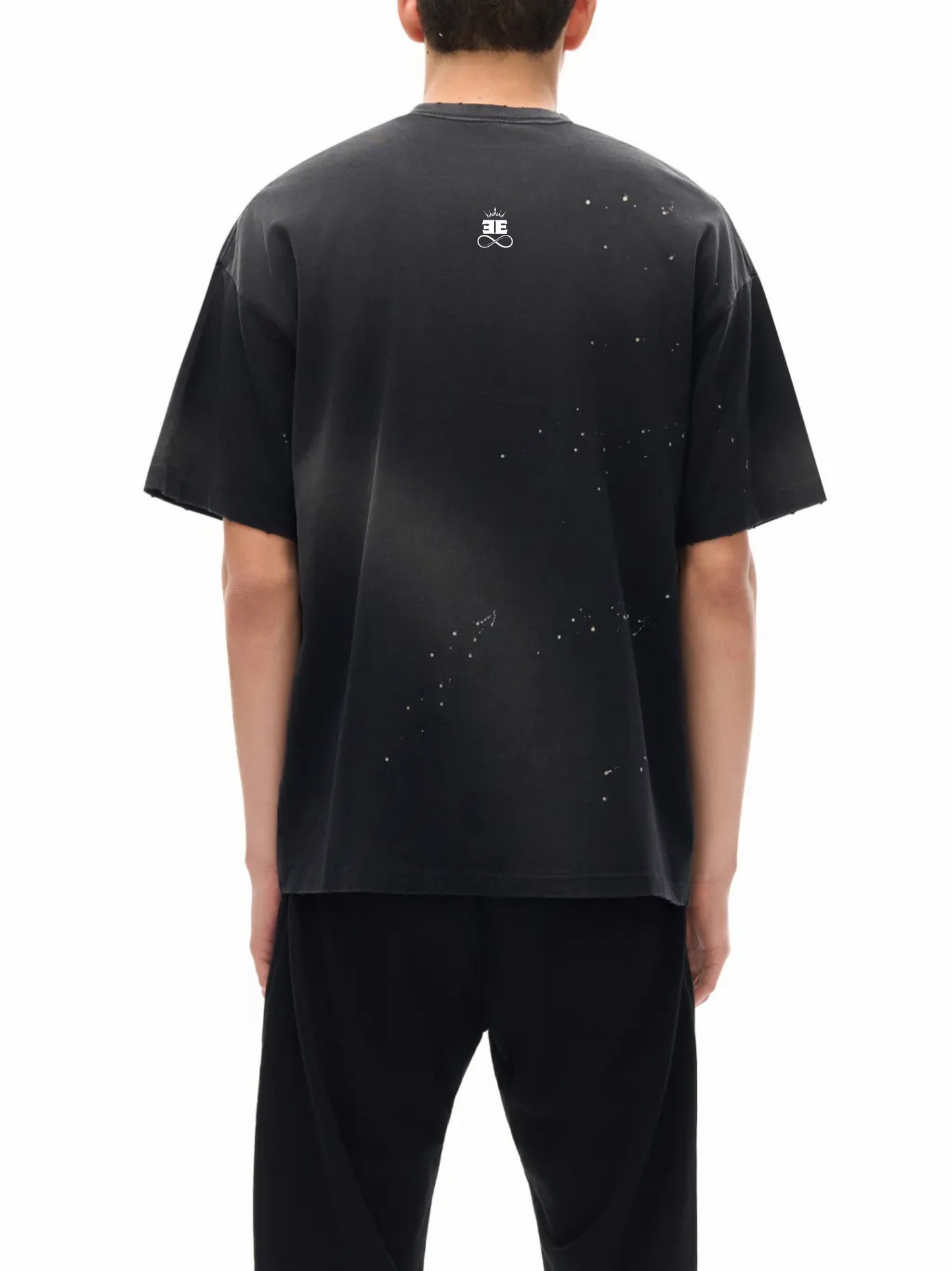 ESSNTIAL ELEMNTS Unisex 250G Paint Splatter Faded Tee