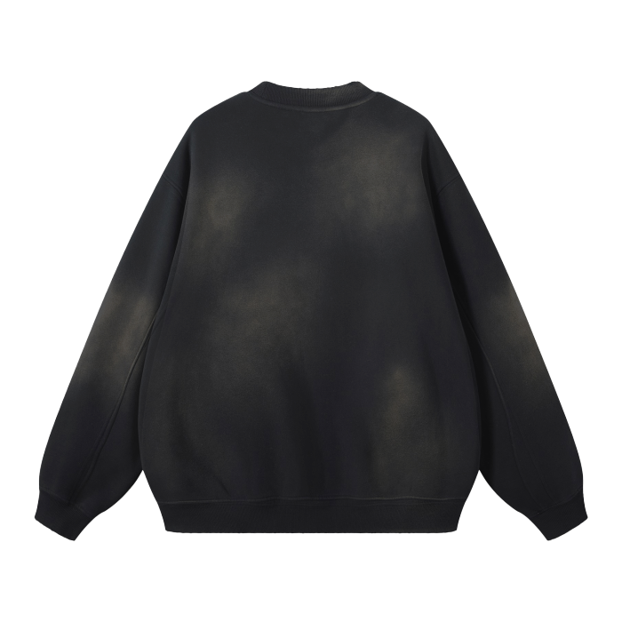 ESSNTIAL ELEMNTS Unisex 375G Faded Wash Fleece SS