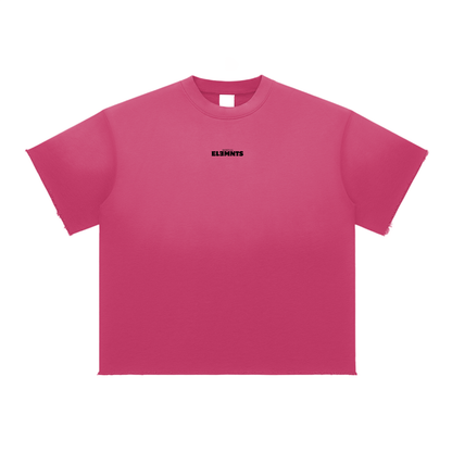 ESSNTIAL ELEMNTS Unisex 350G Sun Fade Raw Edge Tee