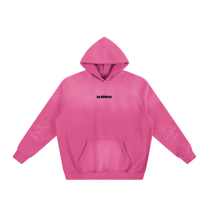 ESSNTIAL ELEMNTS Unisex 375G Faded Wash Fleece Hoodie