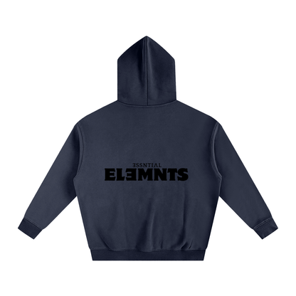 ESSNTIAL ELEMNTS Unisex 350G OS Solid Color Fleeced Hoodie