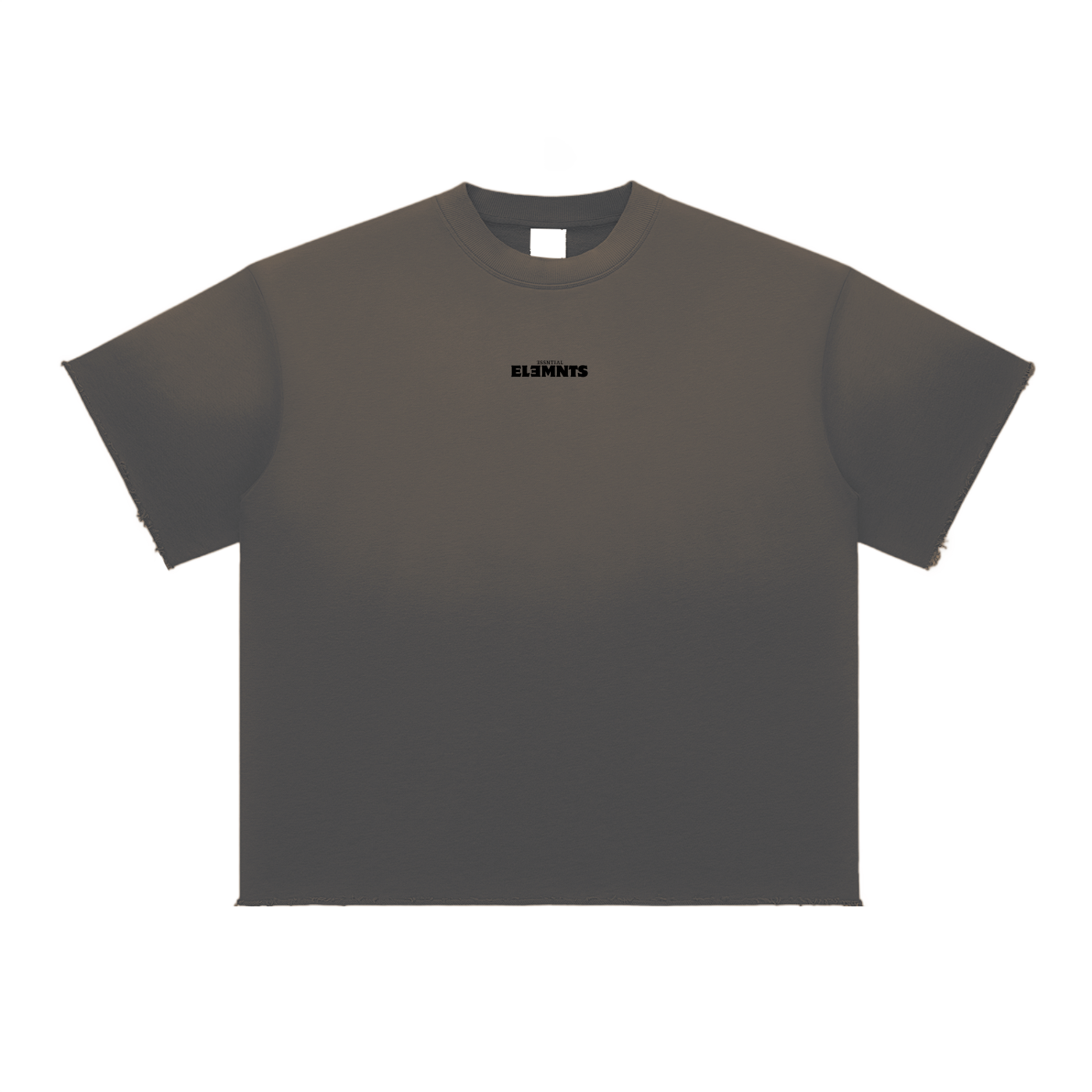 ESSNTIAL ELEMNTS Unisex 350G Sun Fade Raw Edge Tee
