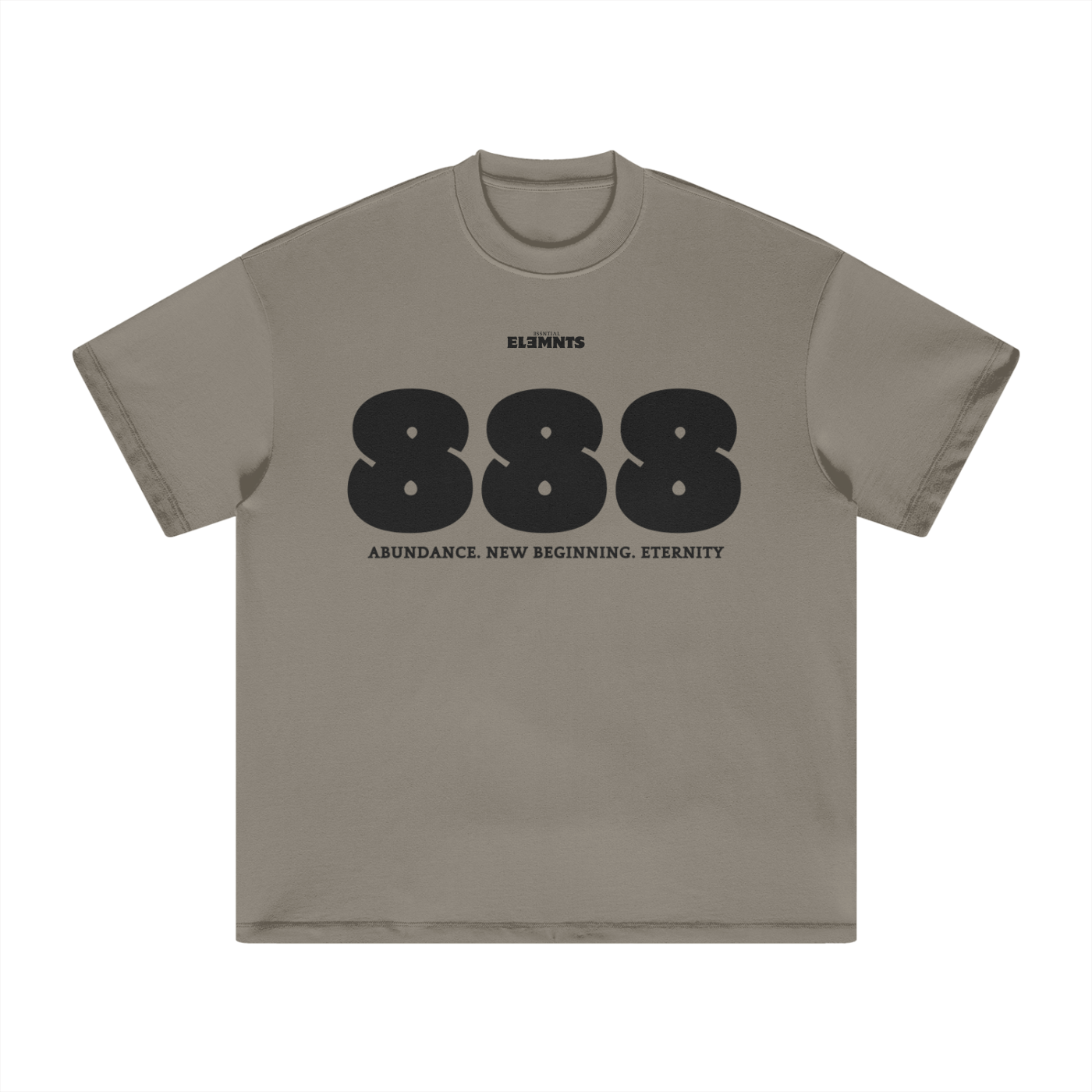 ESSNTIAL ELEMNTS Unisex Earth Tone Loose Fit Tee