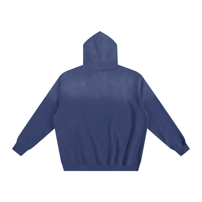 ESSNTIAL ELEMNTS Unisex 375G Faded Wash Fleece Hoodie