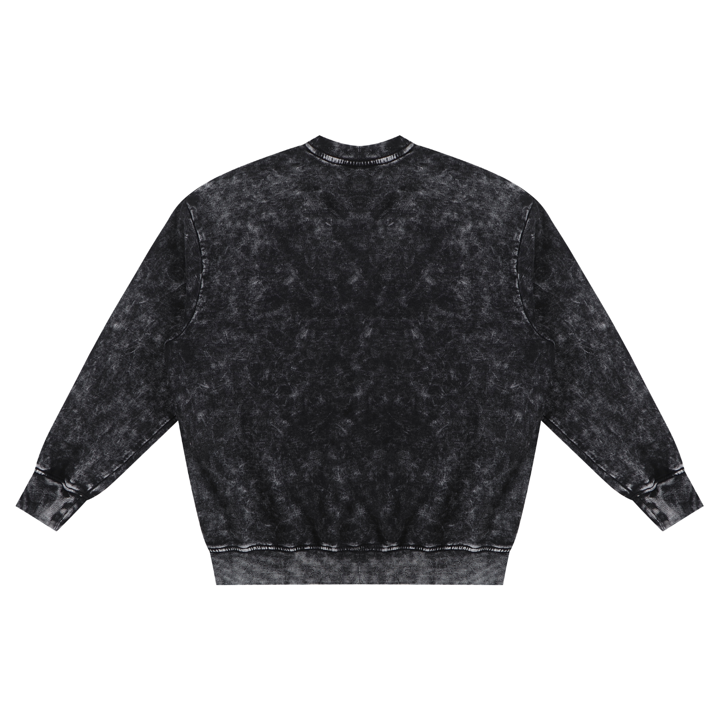ESSNTIAL ELEMNTS Unisex 360G Snow Washed Hand-Frayed Sweatshirt